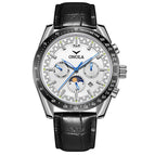 ONOLA ON6835 Men's watch Multi-Function Automatic Mechanical Leather Watch Men Watrproof Watch casual