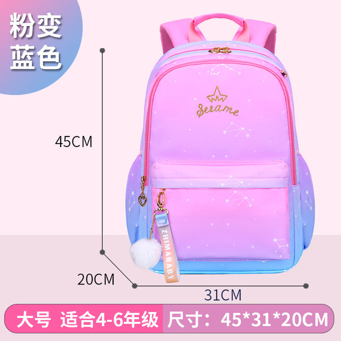 New school bag for primary school students sweet and cute girls backpack lightweight waterproof children's school bag 2271