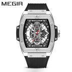 New Megir Men's Watch Best-Seller Douyin Fashion Square Luminous Sports Watch men casual 8109