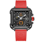 ONOLA ON6831 watch for men unique square watch men's multifunctional quartz waterproof tape watch
