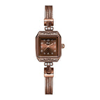 Gedi Women's Light Luxury High-Grade Watch Vintage Copper Imitation Watch Square Plate Antique Watch 51081
