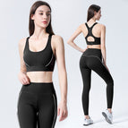 Yoga suit fashion sexy tights sports running fitness running dancing training Bra and legging women clothing 9101-6147