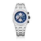 KIMSDUN Men's Watch Fashion Steel Band Three Eyes Waterproof Multifunctional Automatic Mechanical men's casual Watch K-1222A