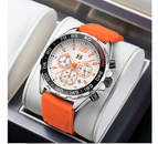 SWISH Watch Men's Multifunctional Chronograph Luminous Sport Men's Watch Silicone Quartz Waterproof Watch SW192