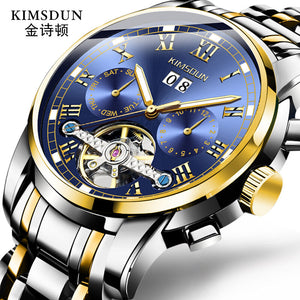 KIMSDUN business watch watch men's tourbillon mechanical watch multi-function luminous waterproof watch K-1896A