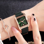 Guou Brand Fashion Women Square Bracelet Lady Luxury Leather Strap Quartz Wrist Watch Elegant Female Waterproof Casual watch