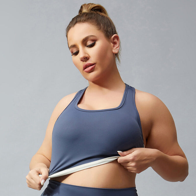New Large Size Sports Bra Women's Nylon Fitness Running Bra Yoga Beauty Back Bra dancing outdoor sports top BB115