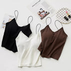 New seamless can be worn outside and inside with thin straps underwear vest all-in-one with chest pad sports beauty back sling