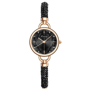 2021 New Arrivals KIMIO 6328 Diamond Bracelet Women's Watches Bandage Crystal Watch Women Brand Luxury Female Wristwatch