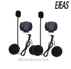 2PCS 3.5MM EJEAS V6 V6 Pro Accessories Earphone Speaker Microphone Clip Motorcycle Helmet Bluetooth Intercom Moto