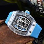 Watch for men New Sports Watch RM Barrel-Shaped Automatic Hollow Couple Men Luminous Watch 8009D