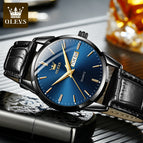 OLEVS Watch for men fashion calendar waterproof quartz men causal watch df6898gh