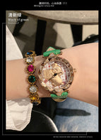 Dimini Little Golden Pig Transit Ladies Watch Leather fashion lovely Watch Waterproof Quartz women Watch 88246
