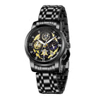 WWOOR 8864-2 Hollow Sheet Trendy Business Men's Watch Waterproof Fashion Quartz Men's Watch 8864-2