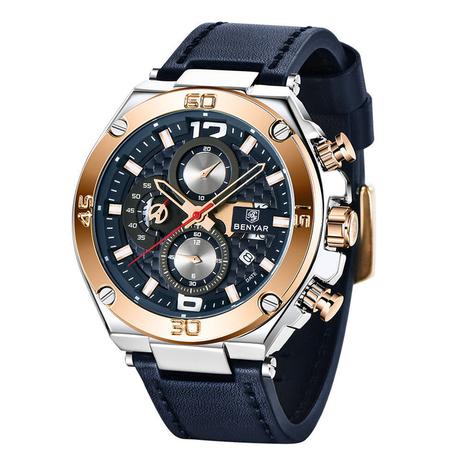 BENYAR New Hot Selling Watch Men's Quartz Watch Fashion Waterproof Multifunctional Men's Watch 5151