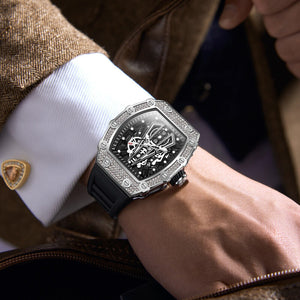 ONOLA ON3826 Watch for men Diamond New Top-Selling Fashion Waterproof Quartz Men's Watch Silicone Sports Men's Watch D