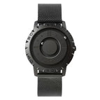 EUTOUR Tidy black technology cool concept rimless design watch magnetic ball men's women's personalized creative watch male with box
