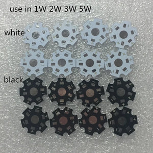 free shipp  1000pcs 500pcs 100pcs 50pcs 20pcs /lot LED 1W 3W 5W High Power LED Heat Sink Aluminum 20MM Base Plate color white