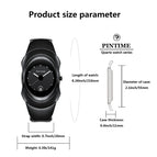 PINTIMEy2k special-shaped men's quartz watch fashion trendy high-end ins niche design men's casual watch