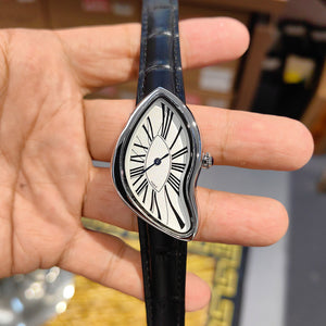 Medieval men's watch special-shaped melting twist y2k fashion high-end ins niche design quartz men casual watch