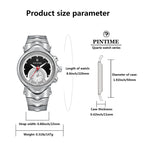 PINTIME Men's watch Y2K original style non-mechanical retro men's watch fashion trendy high ins niche design men's quartz casual watch