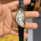 Medieval men's watch special-shaped melting twist y2k fashion high-end ins niche design quartz men casual watch