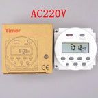 timer 220V 110V 24V 12V CN101A Digital LCD Power Timer Programmable Time Switch Relay 16A  CN101