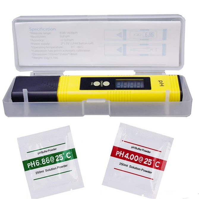 0.01 Digital PH Meter Tester Pocket Size PH Tester Large LCD Display / for Water Quality, Food, Aquarium, Pool Hydroponics /