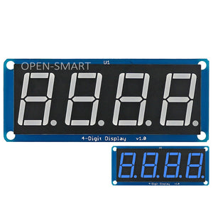 0.56" Blue LED 4-Digit Display Module 4 bits digital tube led display with Decimal Point for Arduino / RPi / AVR / ARM