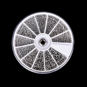 1 Bag (600pcs) For Watch Eye Glasses Clock cheap 12 Kinds of Stainless Steel Small Screws Nuts Assortment Kit Repair Part Tools