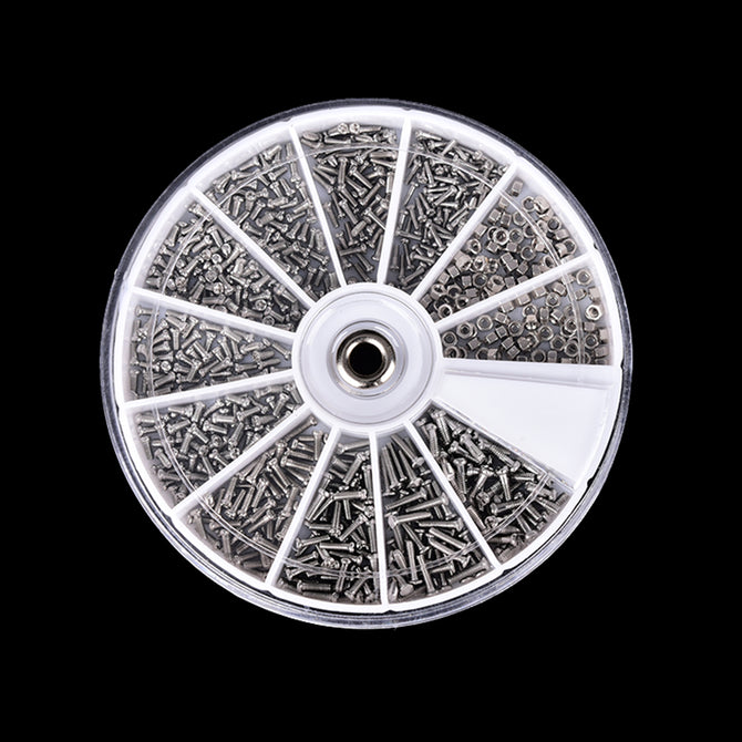 1 Bag (600pcs) For Watch Eye Glasses Clock cheap 12 Kinds of Stainless Steel Small Screws Nuts Assortment Kit Repair Part Tools
