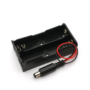1 Pcs 2/3/4/Slot 18650 Battery Holder 18650 Battery Storage Box Case With DC 5.5x2.1mm Plastic + Meta DIY Series Connection