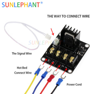 1 Set 3D Printer Parts General Add-on Heated Bed Power Expansion Module High Current 210A MOSFET Upgrade RAMPS