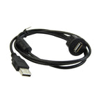 1 m / 2 m car dashboard installation USB 2.0 male to female socket panel extension cable single port USB2.0 female cable