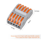 10/30/50/100 pcs Electrical Wire Connector Push-in Terminal Block Universal Fast Wiring Cable Connectors For Cable Connection