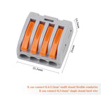 10/30/50/100 pcs Electrical Wire Connector Push-in Terminal Block Universal Fast Wiring Cable Connectors For Cable Connection