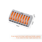 10/30/50/100 pcs Electrical Wire Connector Push-in Terminal Block Universal Fast Wiring Cable Connectors For Cable Connection