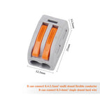 10/30/50/100 pcs Electrical Wire Connector Push-in Terminal Block Universal Fast Wiring Cable Connectors For Cable Connection