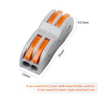 10/30/50/100 pcs Electrical Wire Connector Push-in Terminal Block Universal Fast Wiring Cable Connectors For Cable Connection