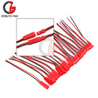 10 Pairs 100mm 10cm Male Female Connector JST Plug Cable For RC BEC Battery Helicopter DIY FPV Drone Quadcopter