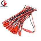 10 Pairs 100mm 10cm Male Female Connector JST Plug Cable For RC BEC Battery Helicopter DIY FPV Drone Quadcopter