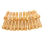 Gold Plated Banana Plug Jack Connector Set - Golden (3.5mm / 10 Pairs) wholesale bulk price