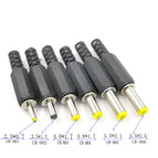 10 pcs/lot DC power plug 9mm length 5.5*2.1MM 3.5*1.3MM 30V 1A Electric Connectors Male Mount Jack Plug Wire Terminals Adapter