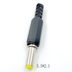 10 pcs/lot DC power plug 9mm length 5.5*2.1MM 3.5*1.3MM 30V 1A Electric Connectors Male Mount Jack Plug Wire Terminals Adapter