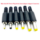 10 pcs/lot DC power plug 9mm length 5.5*2.1MM 3.5*1.3MM 30V 1A Electric Connectors Male Mount Jack Plug Wire Terminals Adapter