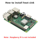 10 pcs/lot Heat Sink Raspberry Pi 3 Aluminum Cooler Radiator CPU Cooling Pad Heatsinks for Raspberry Pi 3 Model B 3B Plus