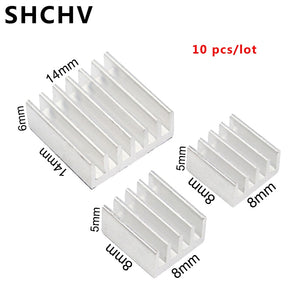 10 pcs/lot Raspberry Pi 3 Heat Sink Aluminum Cooler Radiator Heatsinks for Raspberry Pi 3 Model B 3B Plus