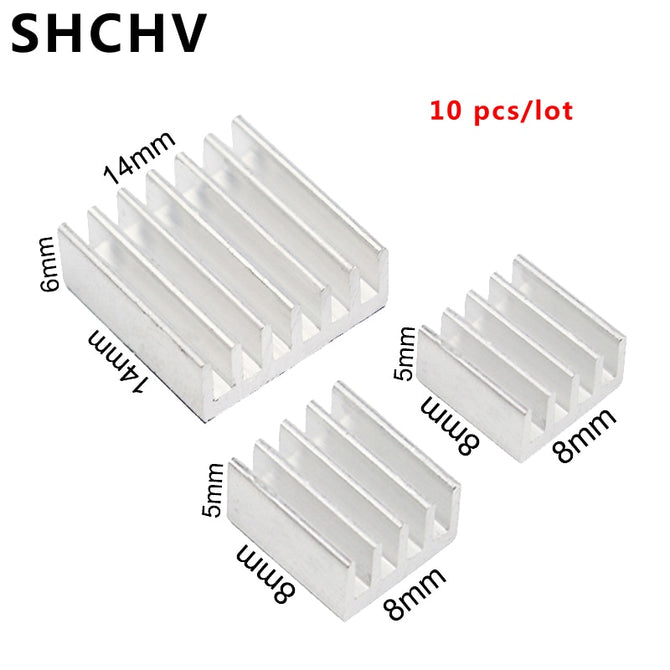 10 pcs/lot Raspberry Pi 3 Heat Sink Aluminum Cooler Radiator Heatsinks for Raspberry Pi 3 Model B 3B Plus