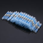 100/500/1000PCS Heat Shrink Soldering Terminals Butt Wire Connectors Waterproof Tinned Copper Solder Seal Terminal Set Blue