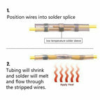 100/500/1000PCS Waterproof Solder Seal Sleeve Splice Terminals Heat Shrink Electrical Wire Butt Connectors AGW26-24 Kit